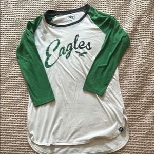 47 Green and White Short Sleeve Tee